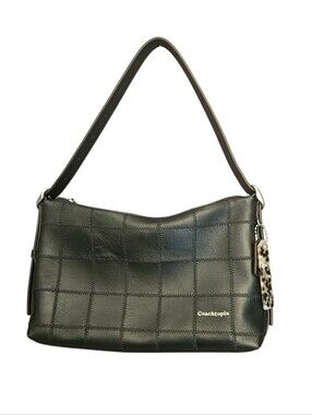 Coachtopia Alter/Ego Slouchy Shoulder Bag Black Checkerboard Patchwork